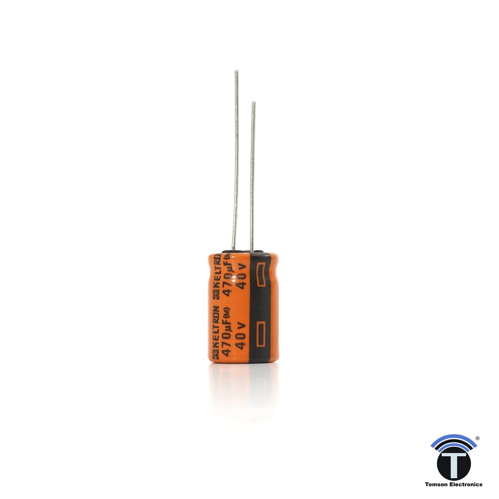 KELTRON 470 uF/40 V Radial Electrolytic Capacitor KELTRON 470 uF/40 V Radial Electrolytic Capacitor